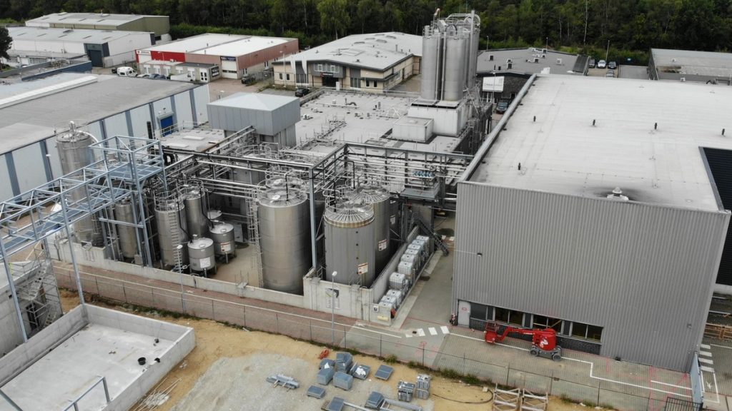 Nieuwe fabriek Selko bovenaanzicht