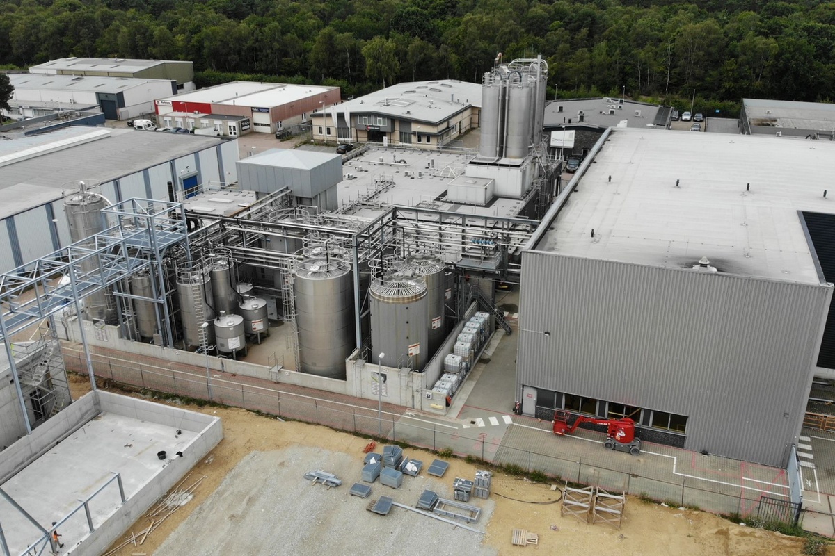 Bovenaanzicht nieuwe fabriek Selko