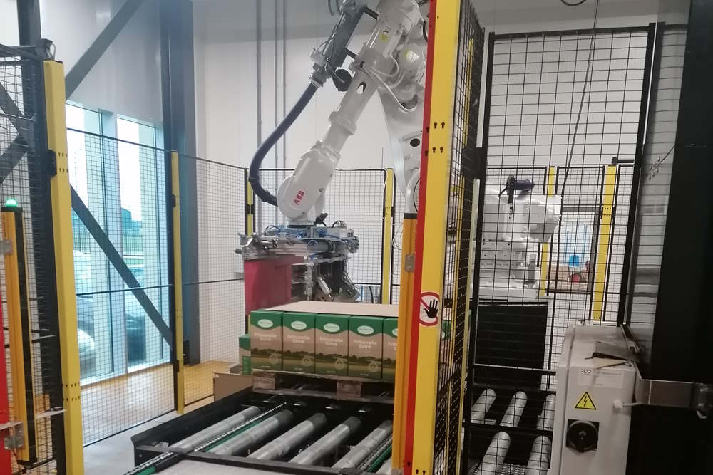 Palletising with robot
