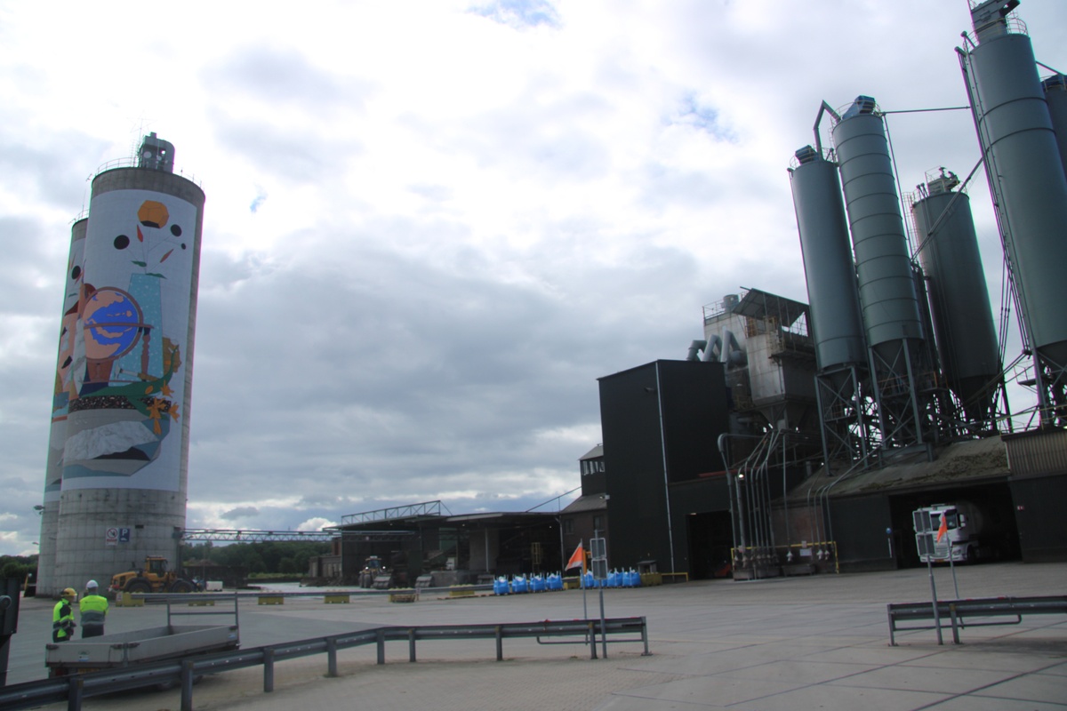 Locatie Sibelco Winterswijk overzichtsfoto. Klant Actemium in Doetinchem industriële automatisering