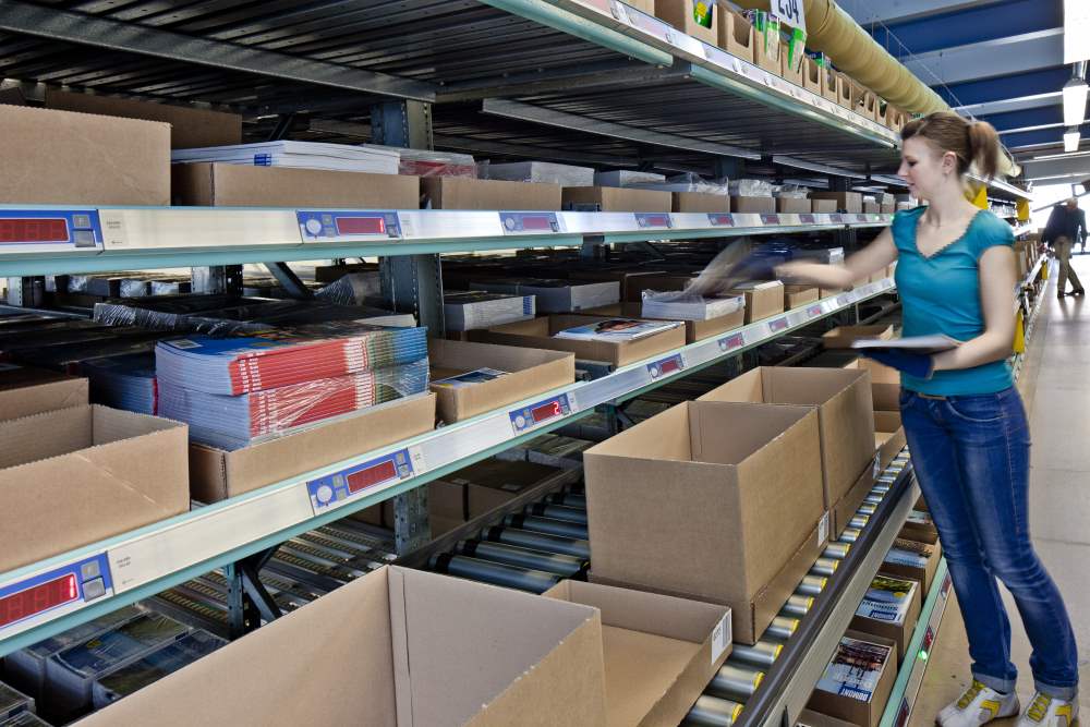 Pick to light order picken met het snelheid van het licht