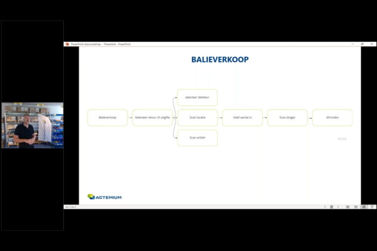 Balieverkoop in Scanmodule AFAS logistiek