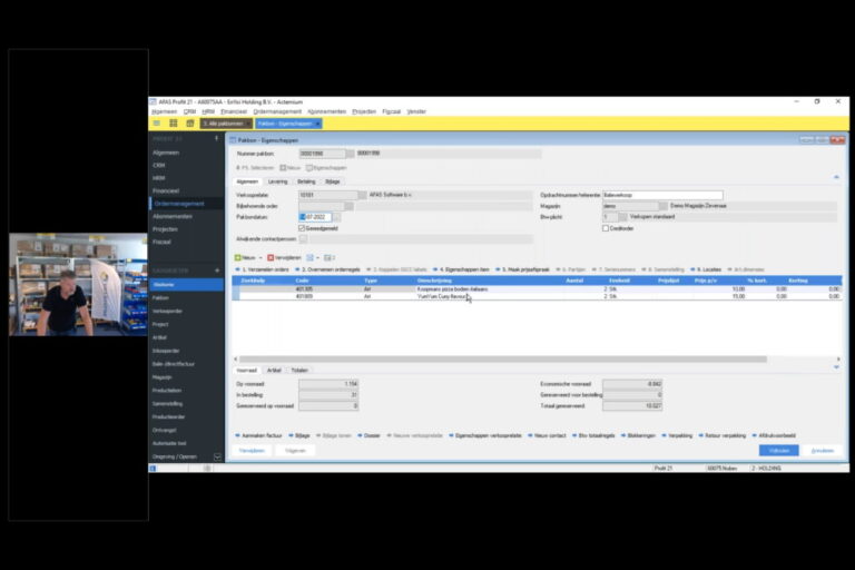Balieverkoop in Scanmodule AFAS logistiek